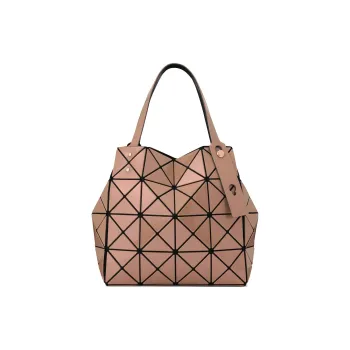 ISSEY MIYAKE PVC Bucket Bag Handbag Women's Light Umber