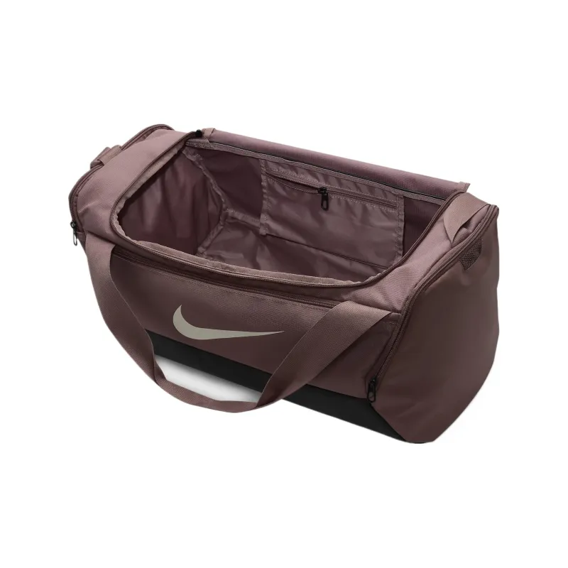 Nike Polyester Training Luggage Bag Gym Bag Small Size Unisex Smoky Purple/Black/Metallic Silver-2