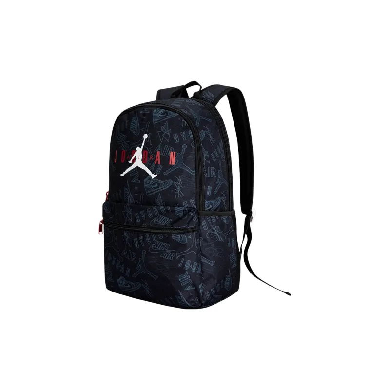 Jordan Polyester Backpack Unisex Jet Black-2