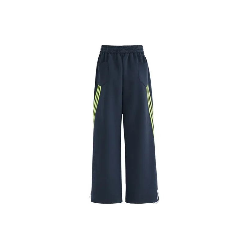 Wen Shan Casual Pants Women's Navy Blue-1