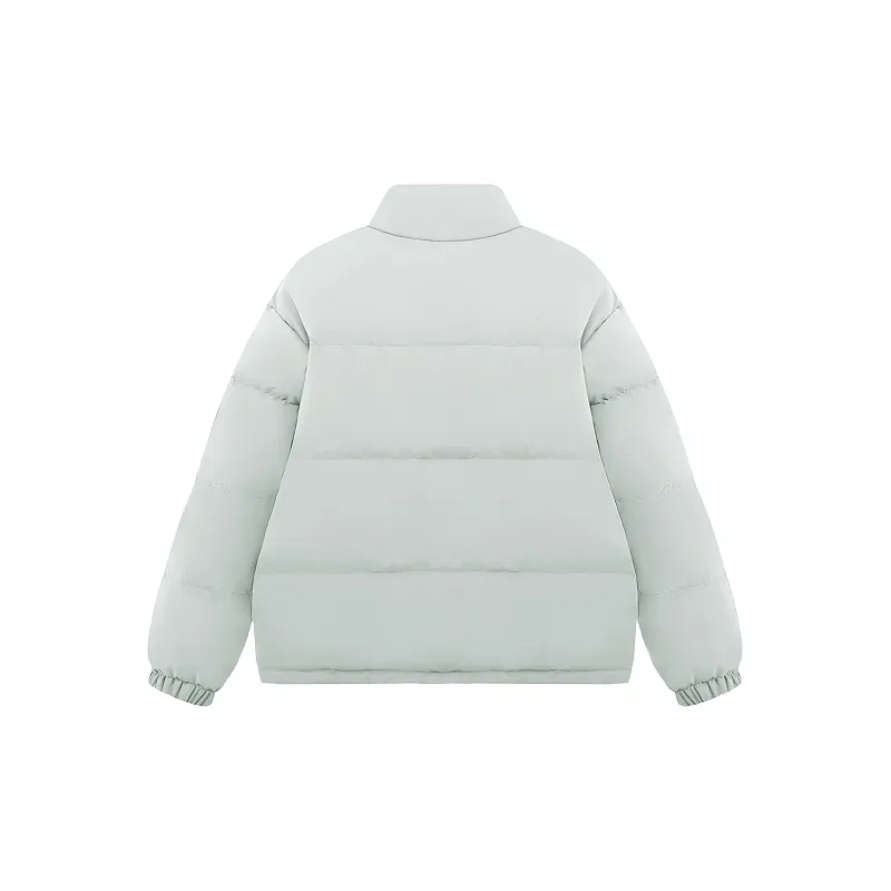 Teach Peace Basic Letter Print Thickened Stand Collar 90 Fill Power White Duck Down Coat Down Jacket Unisex-13