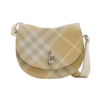 Burberry Polyester Saddle Bag Portable Crossbody Bag Shoulder Bag Women's Linen