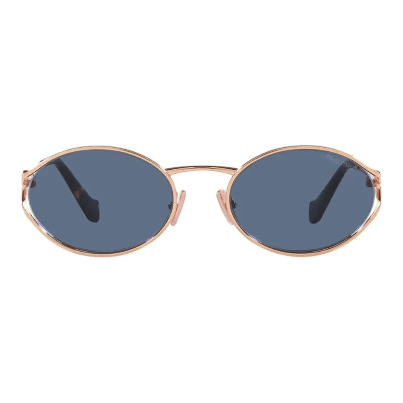 MIU MIU Logo plaque Oval frame Sunglasses-2