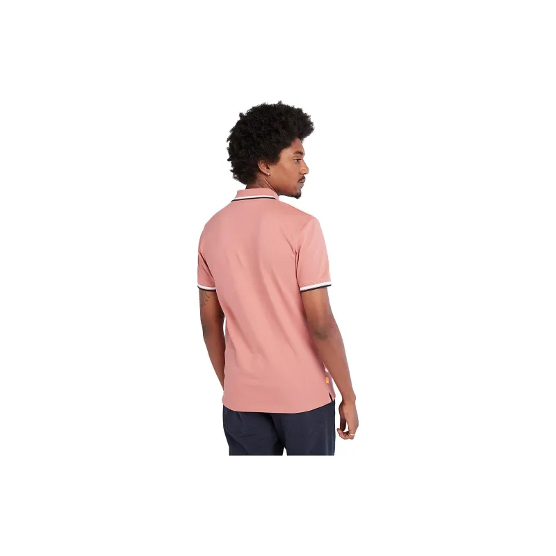 Timberland MILLERS RIVER Polo Shirt Men's Pink-1