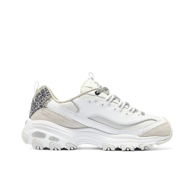 Skechers Balance Lightweight Low Top Casual Shoes Women's White Gray-1
