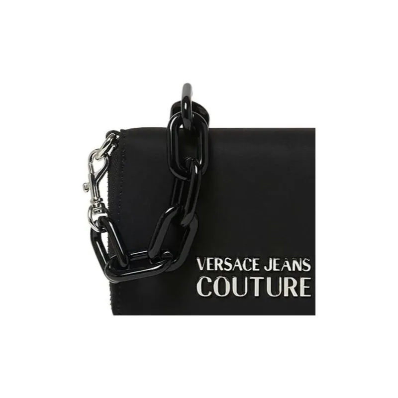 VERSACE JEANS COUTURE Polyamide With Polyester Card Holder Wallet Women's Black-3