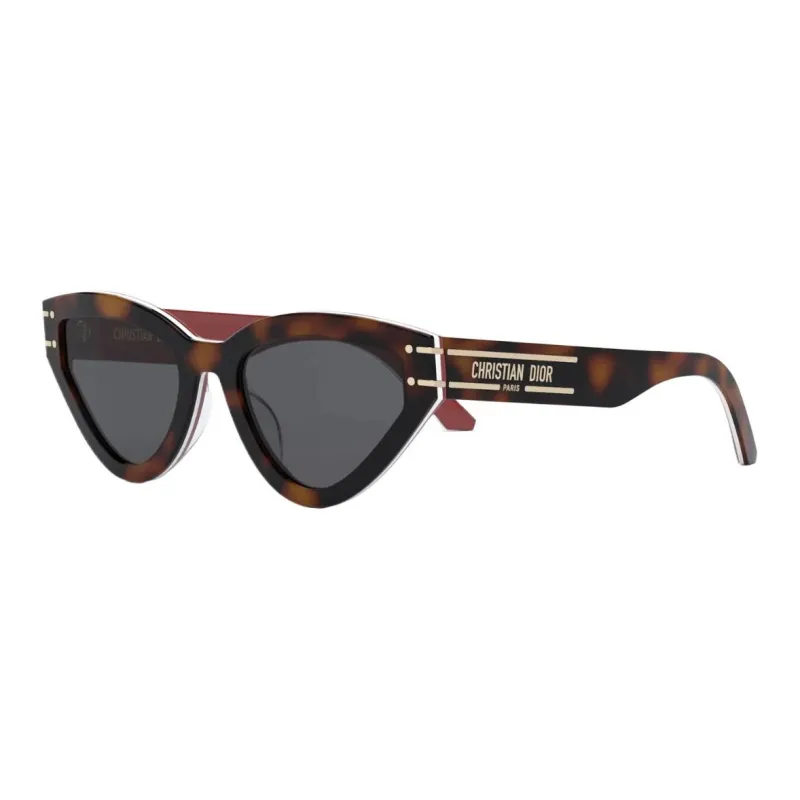 DIOR Irregular Shape Sunglasses Women's Brown-0