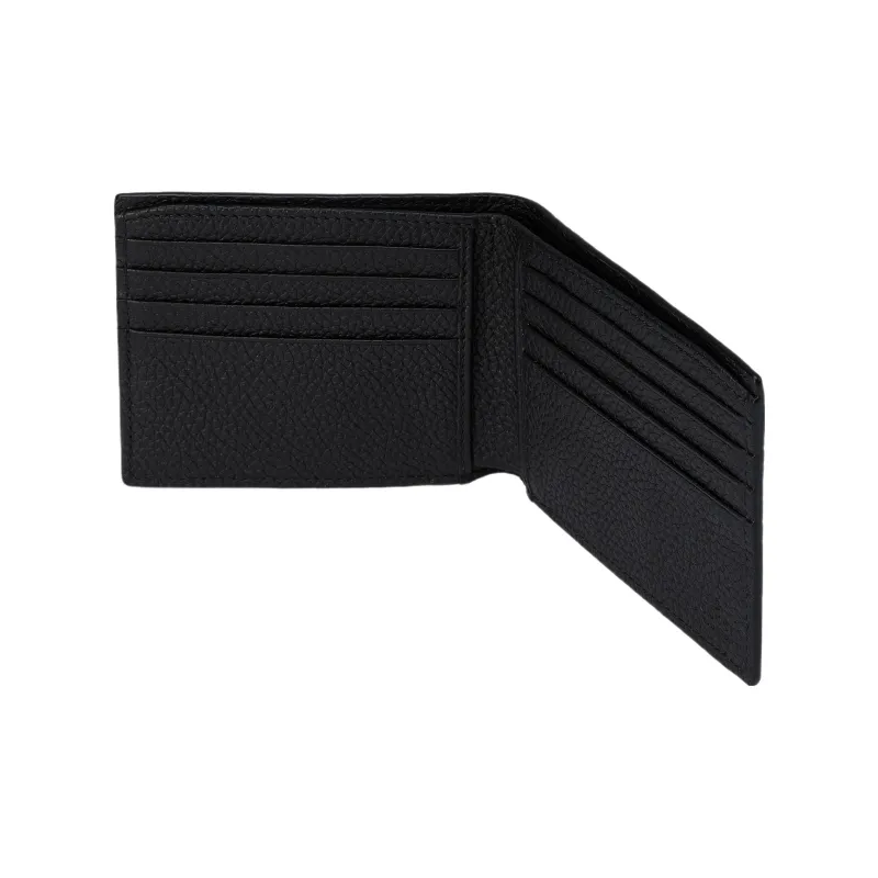 GUCCI Leather Wallet Men's Black-3