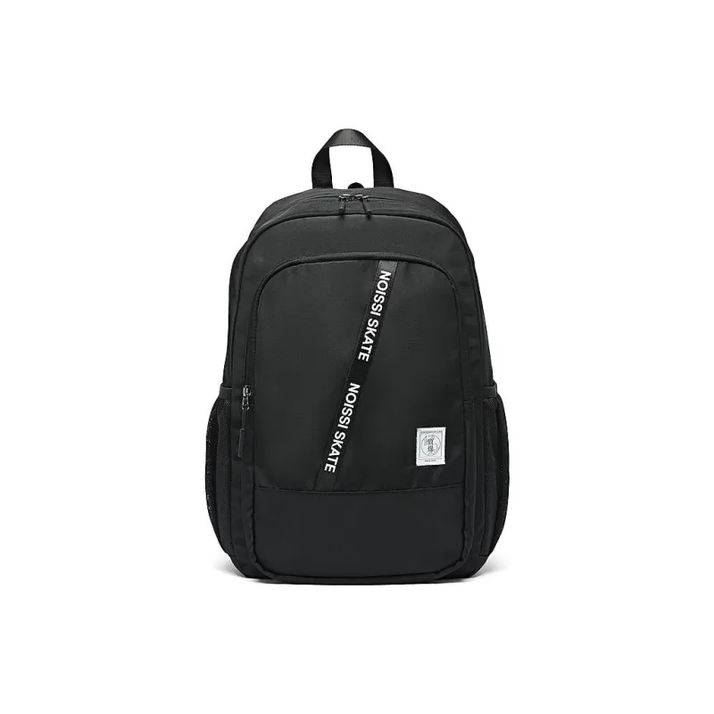 QIAODAN Polyester Backpack Regular Unisex Black-0