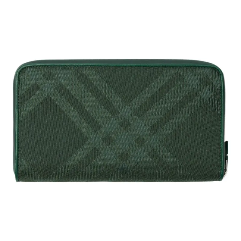 Burberry Polyamide And Polyester Blend Wallet Large Size Men's Vine Green-1