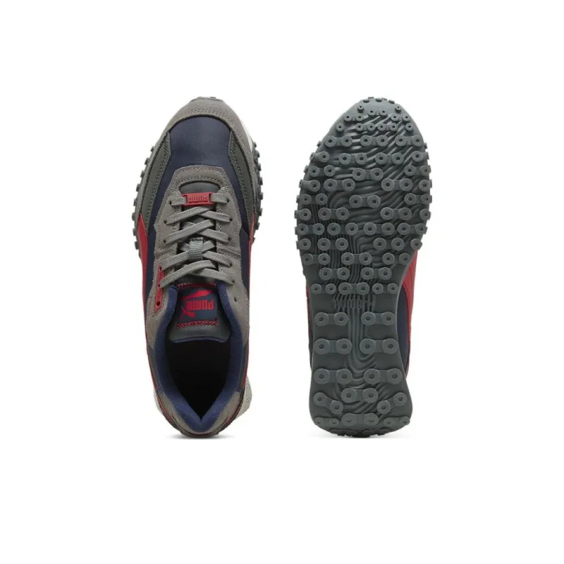 Puma Blacktop Rider Low Blue Gray Red-3