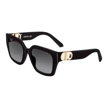 DIOR Irregular Shape Sunglasses Women's Black