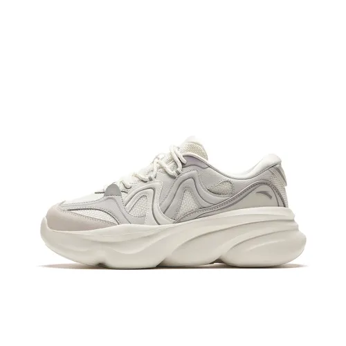 Anta Meowth Quick Dry Low Top Casual Shoes Women's Ivory White Pink Gray