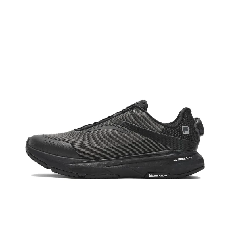 FILA BOA ENERGY 2 Low Top Casual Training Physical Fitness Test Physical Exam City Commute Running Shoes Men's Black-0