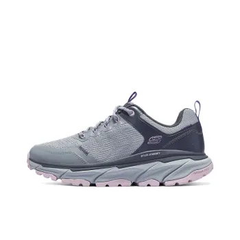 Skechers Wear resistant And Lightweight Low Top Casual Shoes Women's Gray Purple