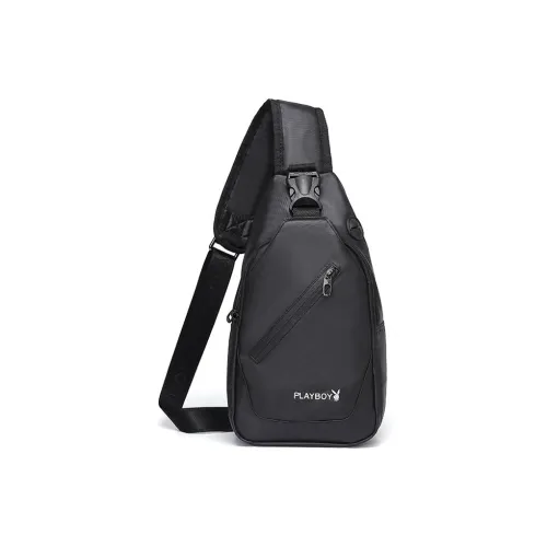 Playboy Fabric Crossbody Bags Sling Bags Men's Black