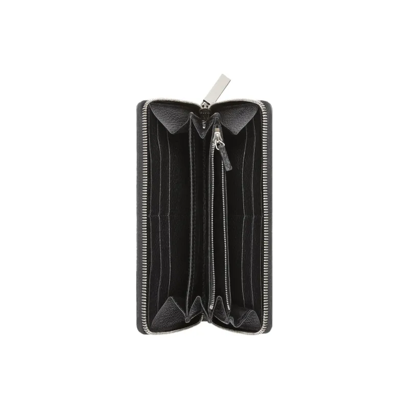 GUCCI Leather Wallet Men's Black-3