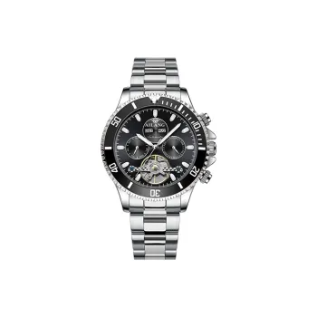 AILANG Automatic Mechanical Movement Stainless Steel Watchband Watch Men's Watches Green Dial