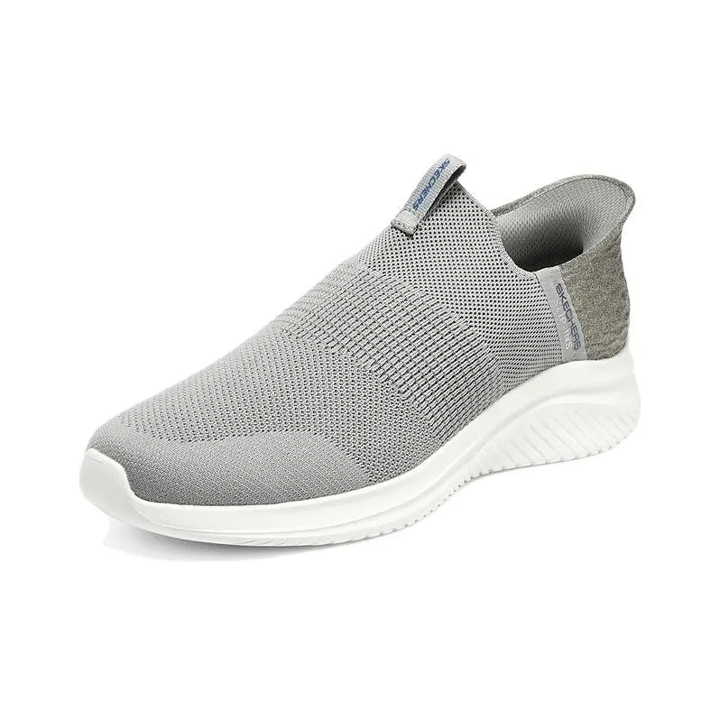 Skechers Hands Free Slip Ins Cushioning Wear Resistant Low Top Casual Shoes Men's Gray-2