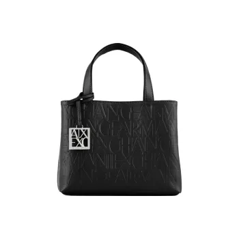 ARMANI EXCHANGEAE Polyester Tote Bag, Shopping Bag, Shoulder Bag, Crossbody Bag, Handbag Trumpets Women's Black