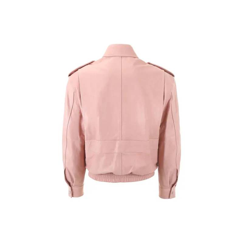 OSOI Leather Jacket Unisex Pink-1