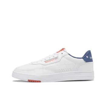 Reebok Court Peak Low Top Casual Skate Shoes Unisex White Orange 'White'