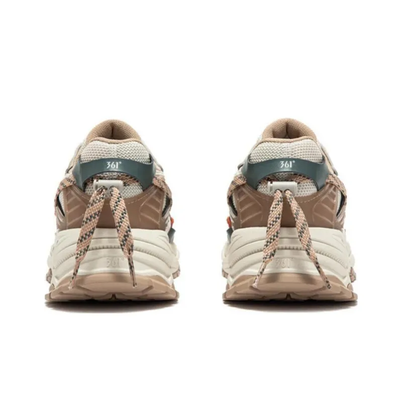 361° Slip Resistant Running Shoes Men's White Brown-2