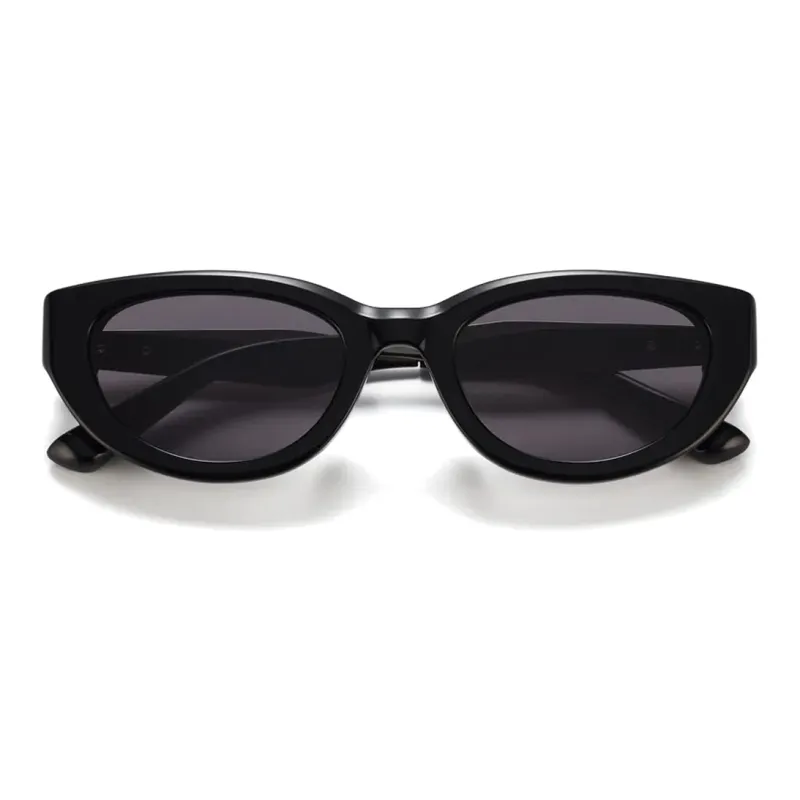 PUBLIC BEACON Irregular Shape Sunglasses Unisex Black-0