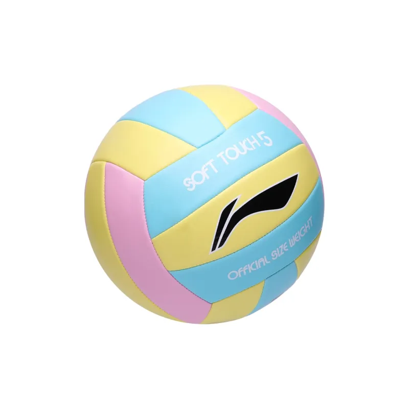 LiNing PVC Size 5 Volleyball Unisex Pink Blue Yellow-14