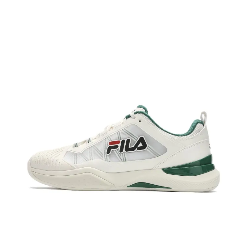 FILA SPEED SERVE Low Top Tennis Shoes Men's White Green-0