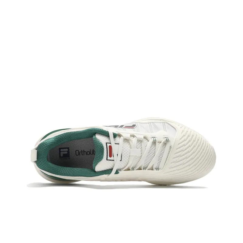 FILA SPEED SERVE Low Top Tennis Shoes Men's White Green-2