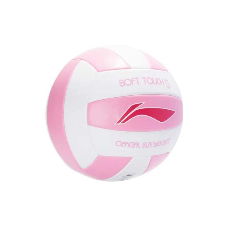 LiNing PVC Size 5 Volleyball Unisex Pink White-26