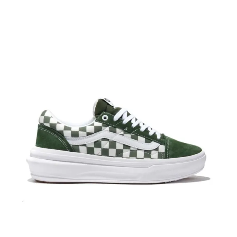 Vans Comfycush Checkerboard Old Skool Overt Cc Skate Shoes 'Green'-1