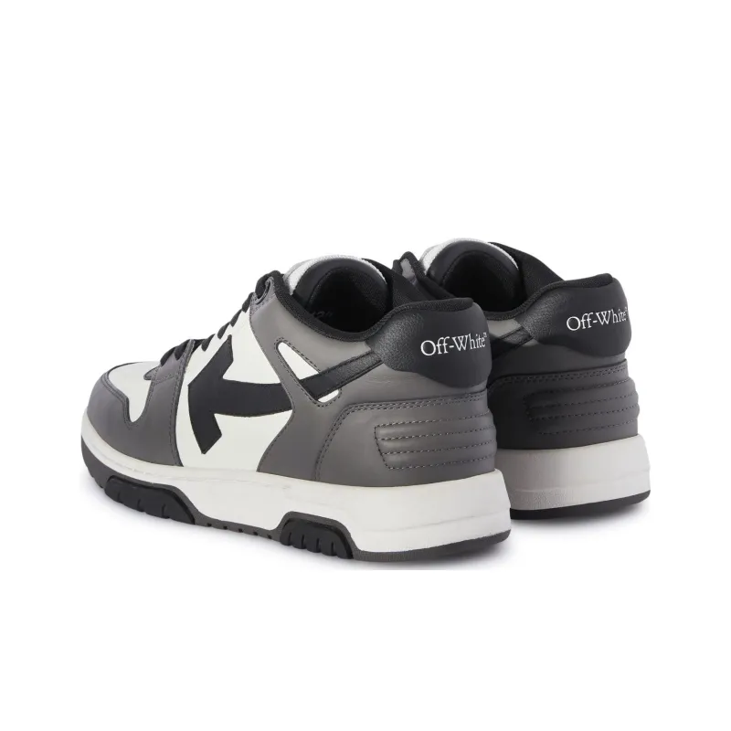 OFF-WHITE Out Of Office Ooo Low Tops Dark Gray Black-3