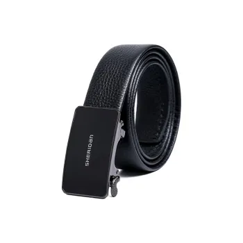 SHERIDan Business Formal Automatic Buckle Cow Leather Belt Men's Black