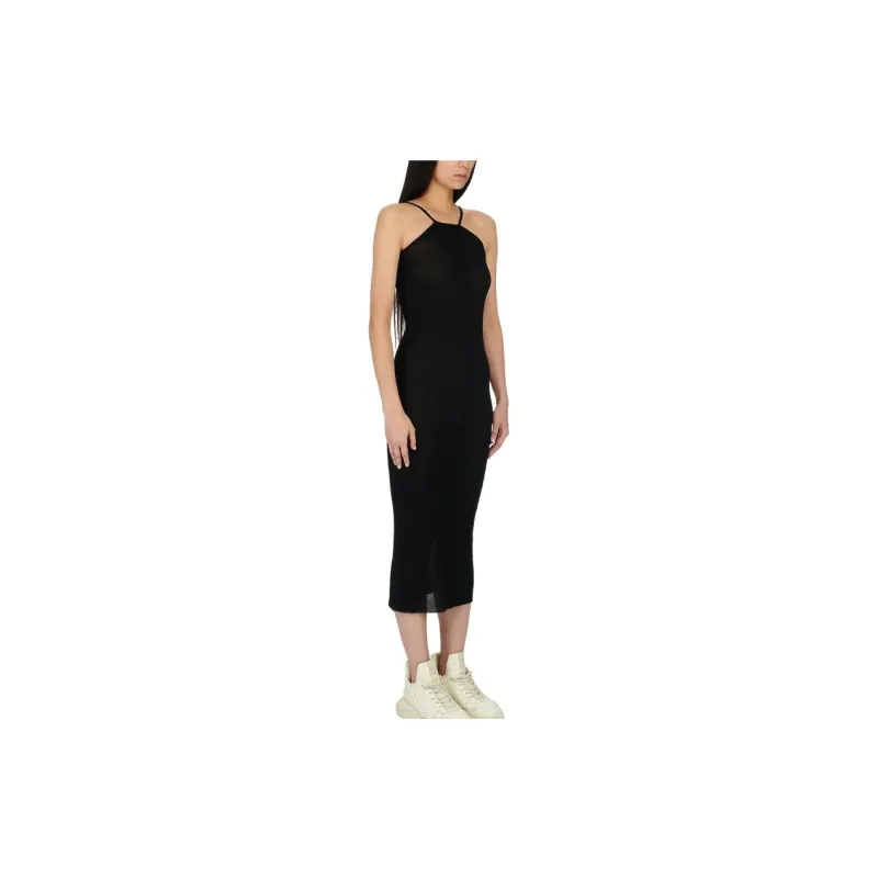 RICK OWENS Skorpio Sleeveless Fine Ribbed Tank Dress-2