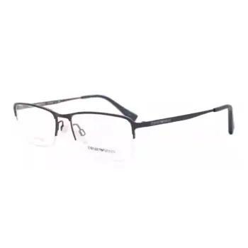 EMPORIO ARMANI   Irregular Shape Eyeglass Frames Unisex Black