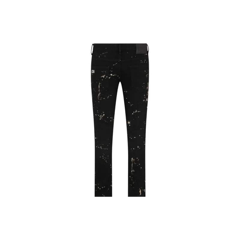 DSQUARED 2 Tidy Biker Paint Splatter Mid Risze Skinny Jeans-1