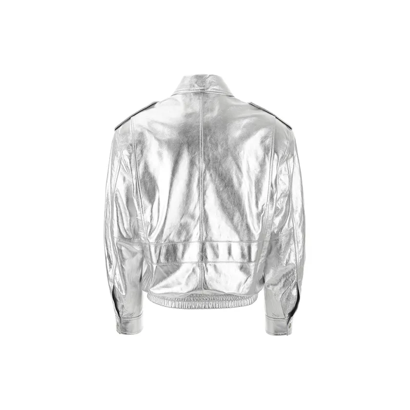 OSOI Jackets Coats Unisex Silver White-1