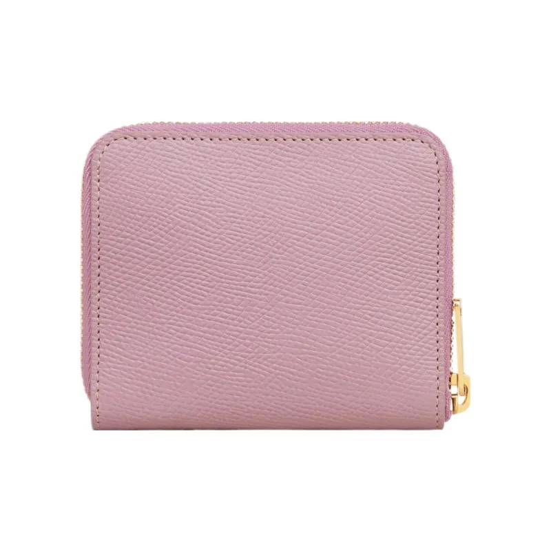 CELINE Grained Calfskin Wallet Small Size Women's Petal Pink-2