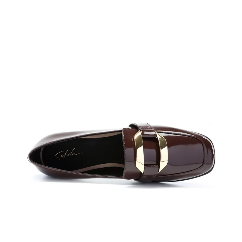 Satchi Loafers 1.5CM Women's Brown-3