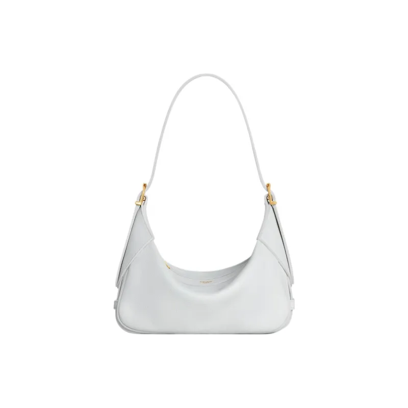 CELINE Romy Collection Soft Cow Leather Handbag Shoulder Bag Women's Moon White-0