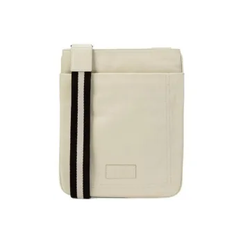 BALLY Genuine Leather Shoulder Bag Crossbody Bag Men's White