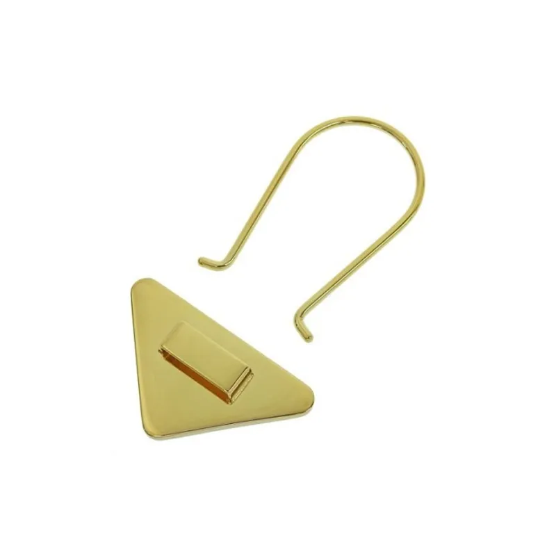 PRADA Triangle-logo Keyring-3