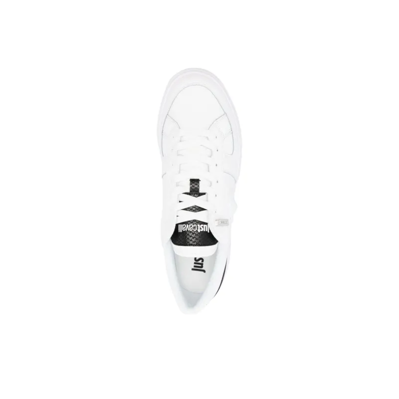 Just Cavalli Logo-patch Leather Sneakers-4