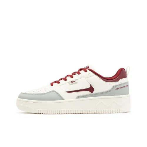 361° Low-Top Skateboard Shoes Men's White Red