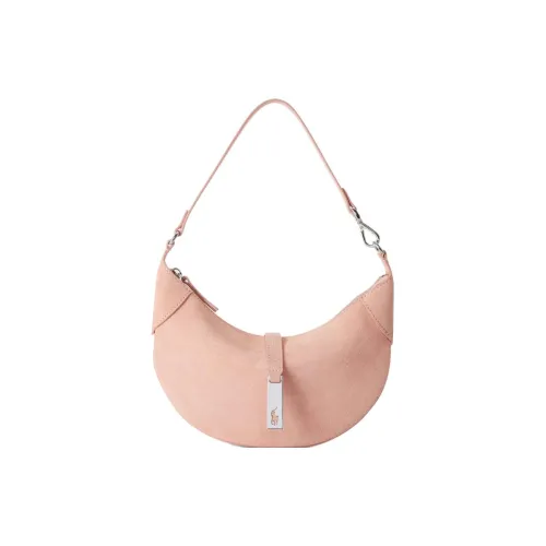 Polo Ralph Lauren Polo ID Suede Leather Handbag Shoulder Bag Women's Pink