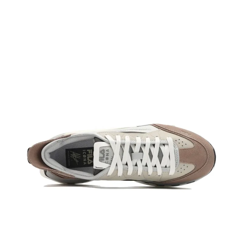 FILA KM Cushioning Low Top Casual Running Shoes Men's Gray Brown-2