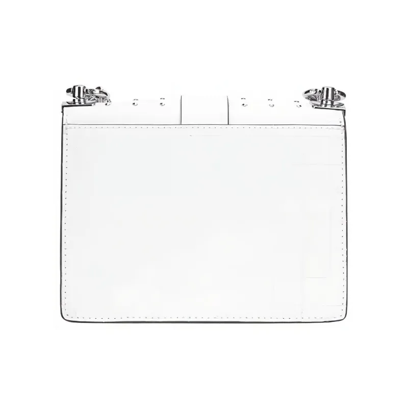 MICHAEL KORS Greenwich Artificial Leather Crossbody Bag, Shoulder Bag Women's White-2