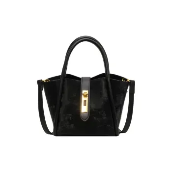 NOMK PU Mother Daughter Bucket Bag, Crossbody Bag, Handbag Regular Women's Black/Brown/Coffee